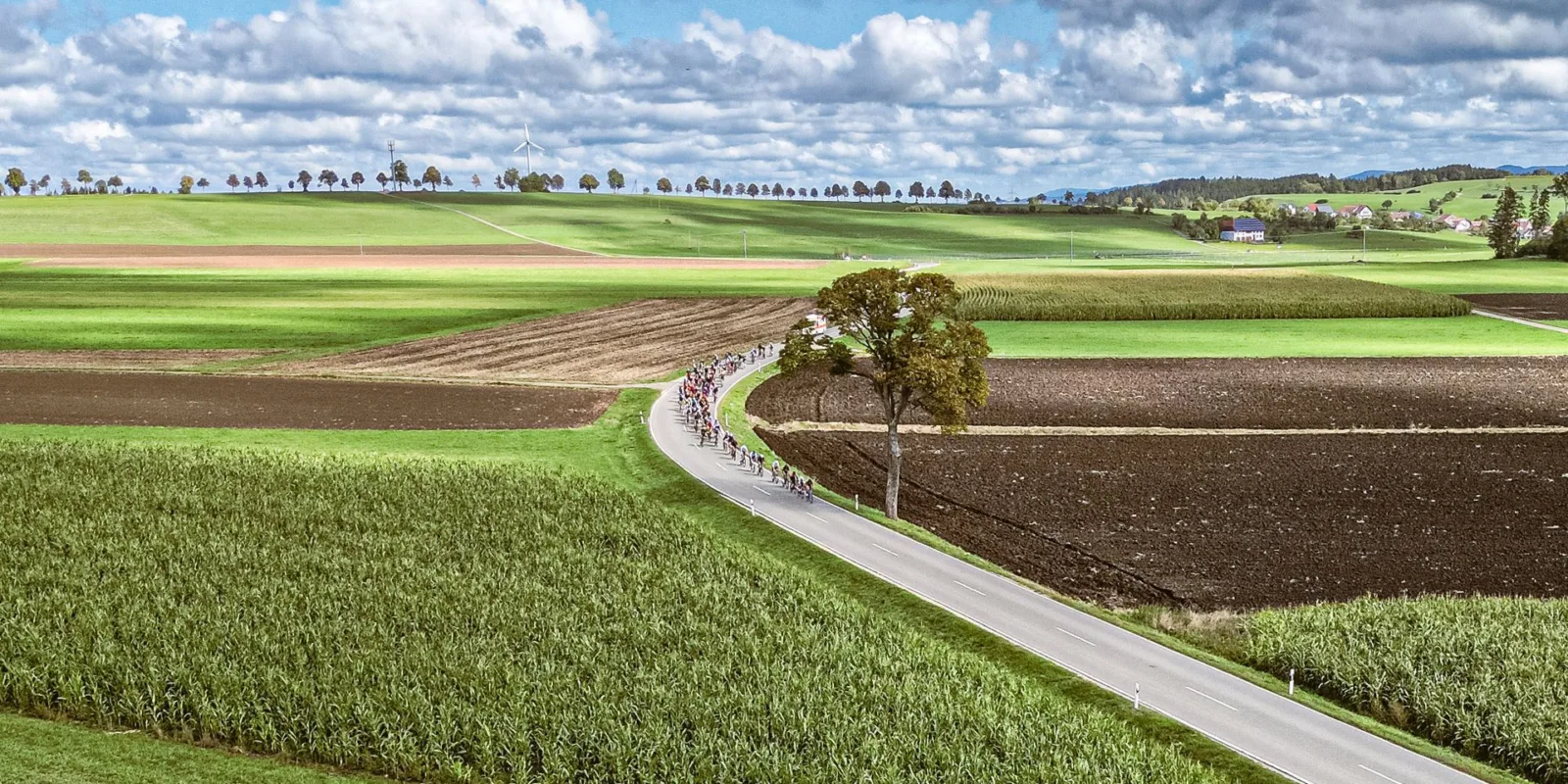 Drohnenaufnahme der Rennstrecke im Schwarzwald